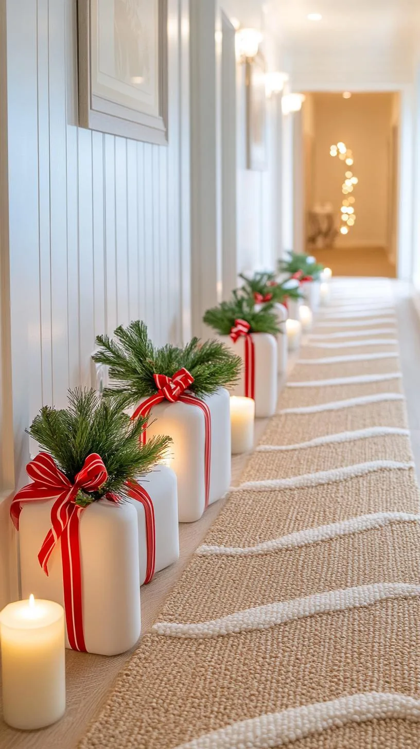 4. Candy cane pathway lined with oversized flickering candle posts-1