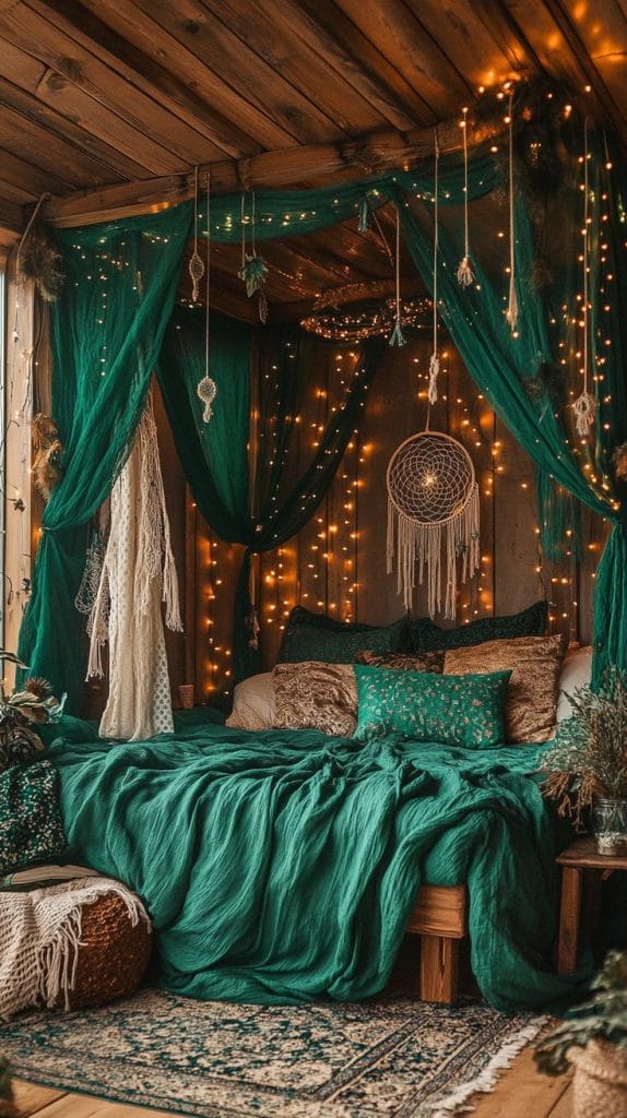 23 Whimsical Moody Boho Bedroom Ideas To Copy - Lovely Harbor