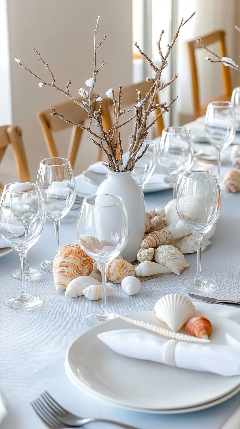 15 Unique Winter Tablescapes to Transform Your Dining Room 11 4. Coastal Winter Tablescapes: Beachy Elegance-0