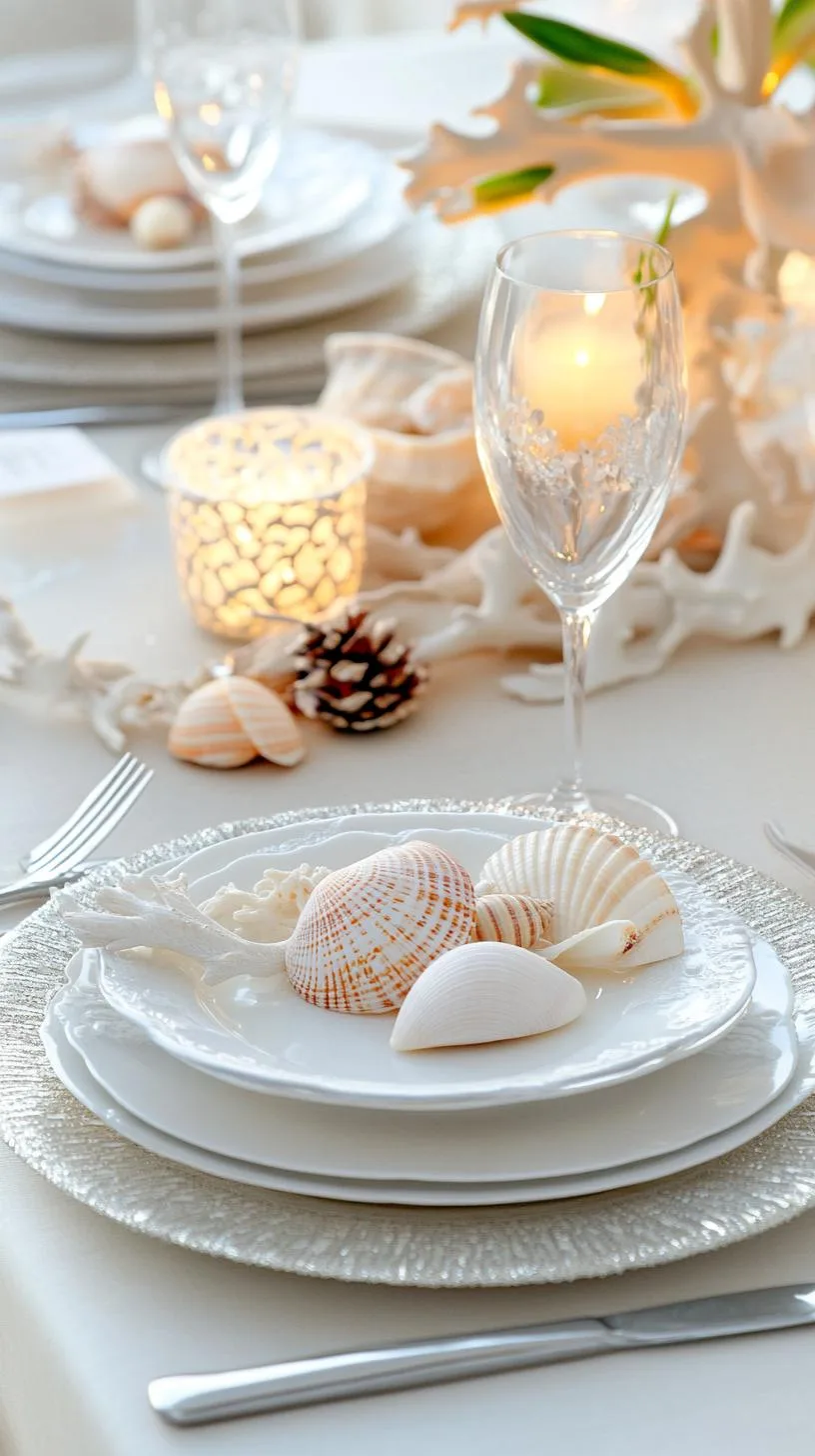15 Unique Winter Tablescapes to Transform Your Dining Room 12 4. Coastal Winter Tablescapes: Beachy Elegance-1