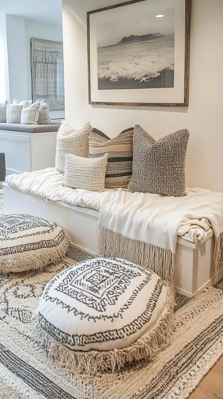 11. Cozy Floor Cushion Seating Area-2