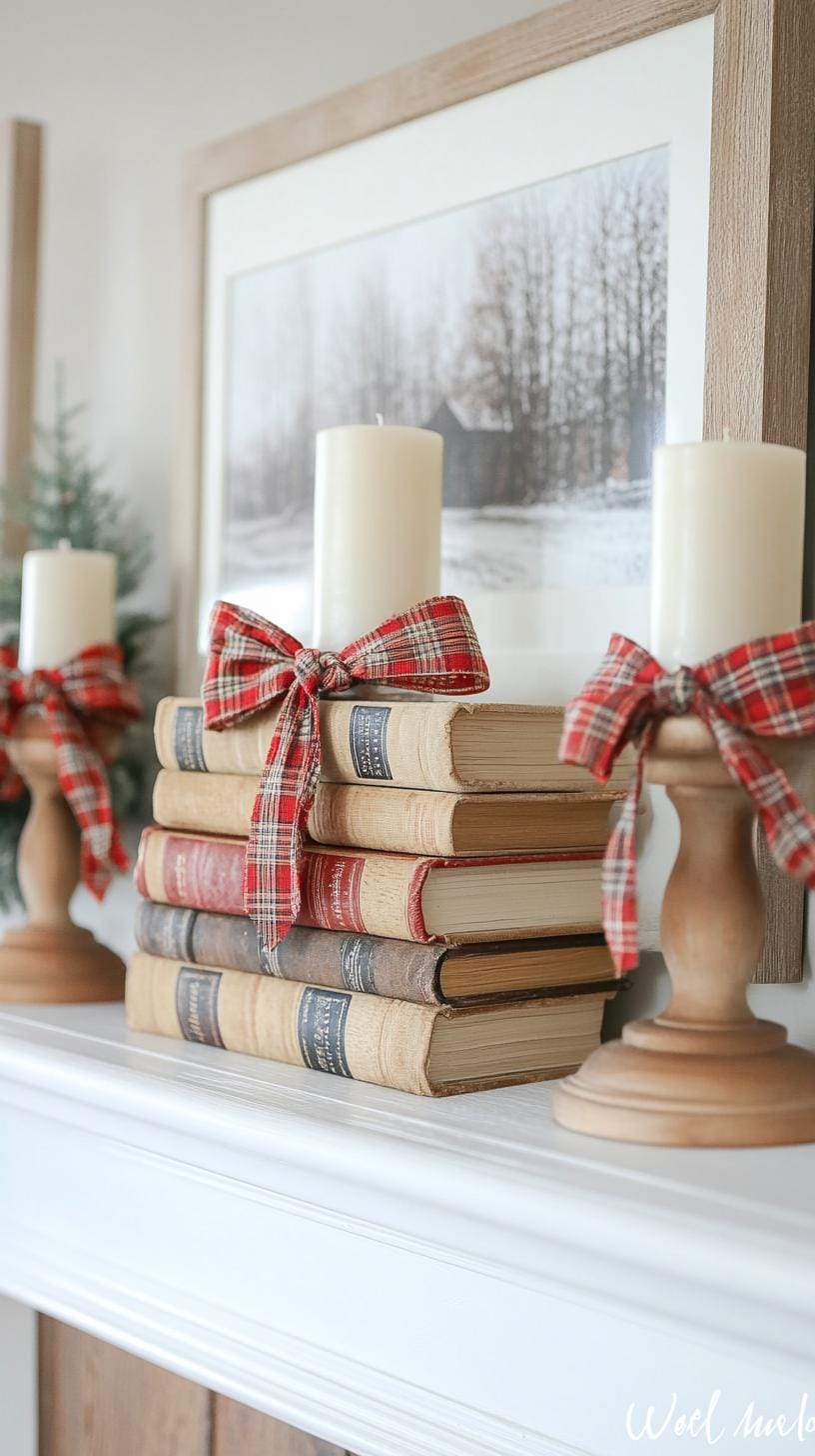 2. Cozy Winter Mantle Decor Inspo-0