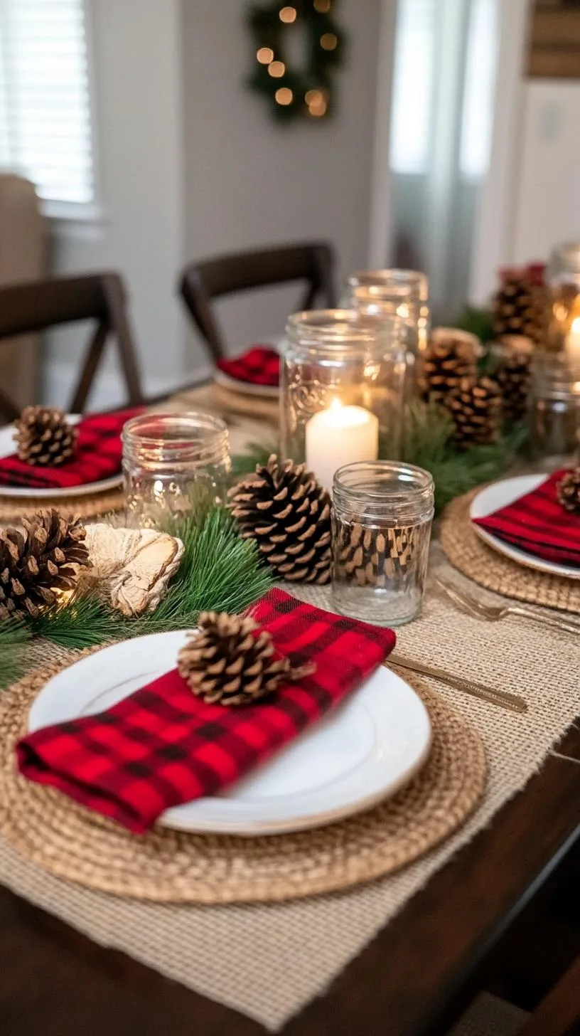15 Unique Winter Tablescapes to Transform Your Dining Room 10 3. Cozy Winter Tablescapes: Rustic Elegance-2