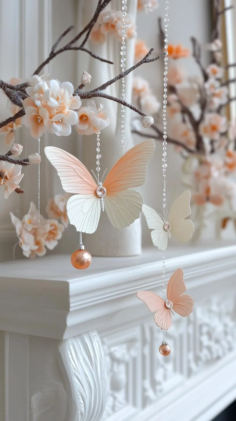17. Crystal Butterfly Mantle Ornaments-2