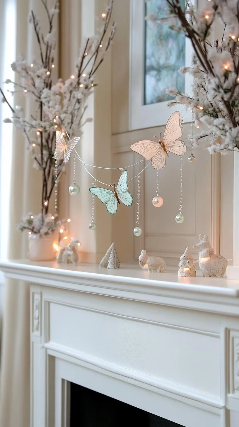 17. Crystal Butterfly Mantle Ornaments-3
