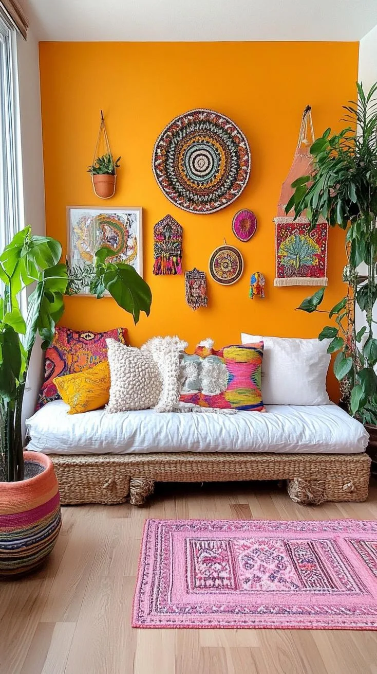 7. Eclectic Boho Gallery Wall Inspiration-0