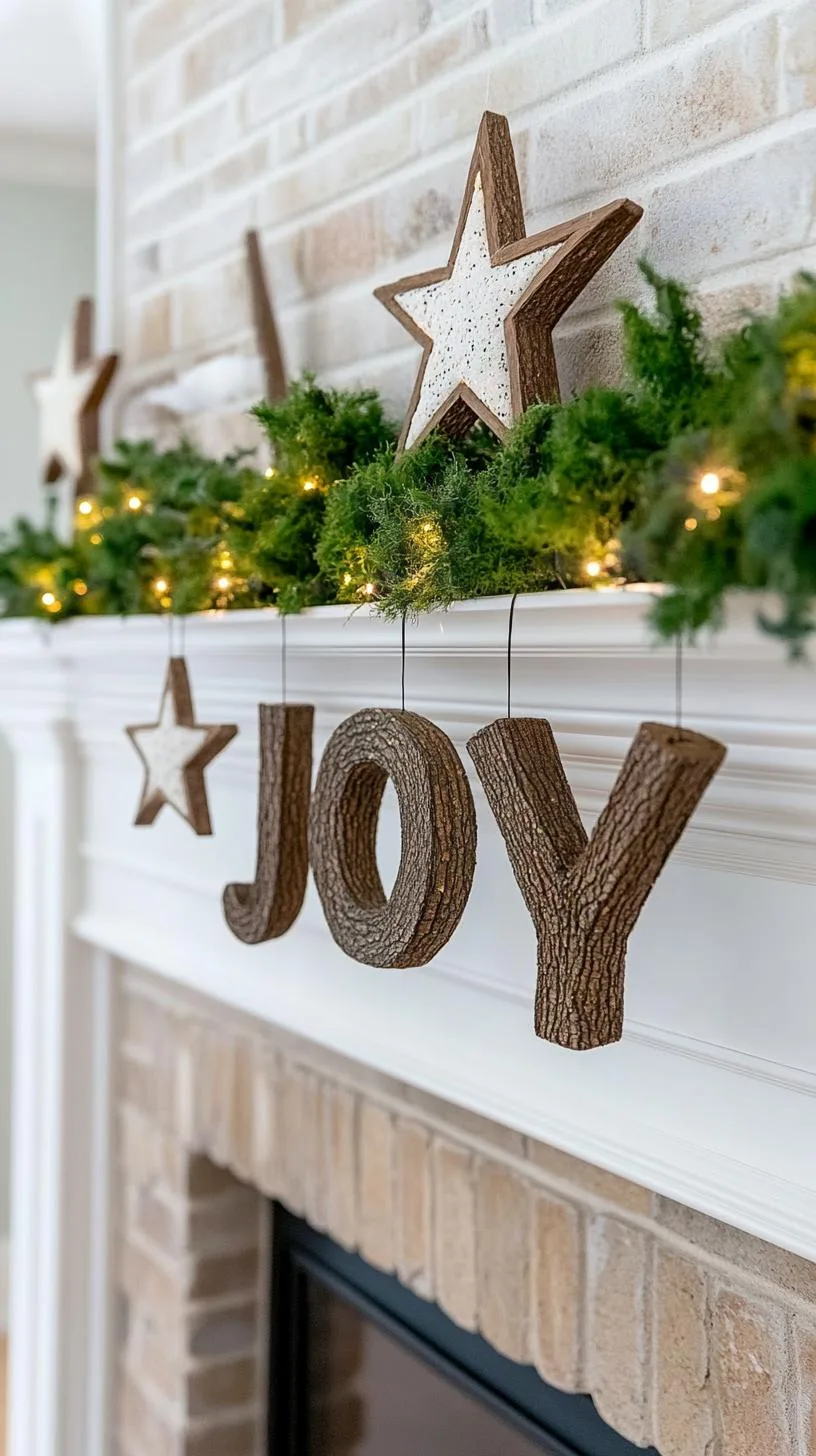 7. Enchanted Winter Mantle Decor-0