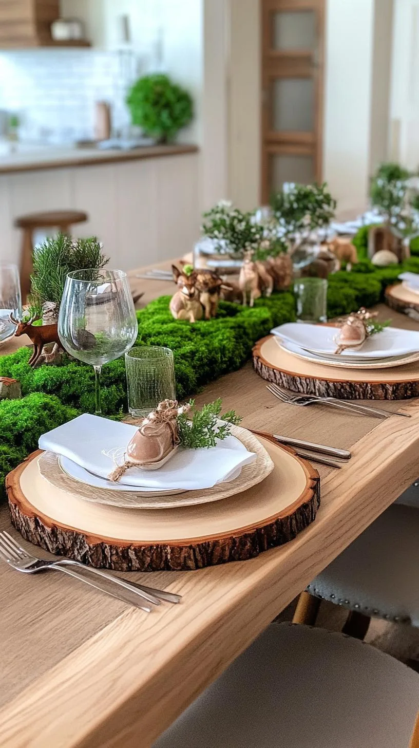 15 Unique Winter Tablescapes to Transform Your Dining Room 19 7. Enchanted Woodland Tablescapes-1