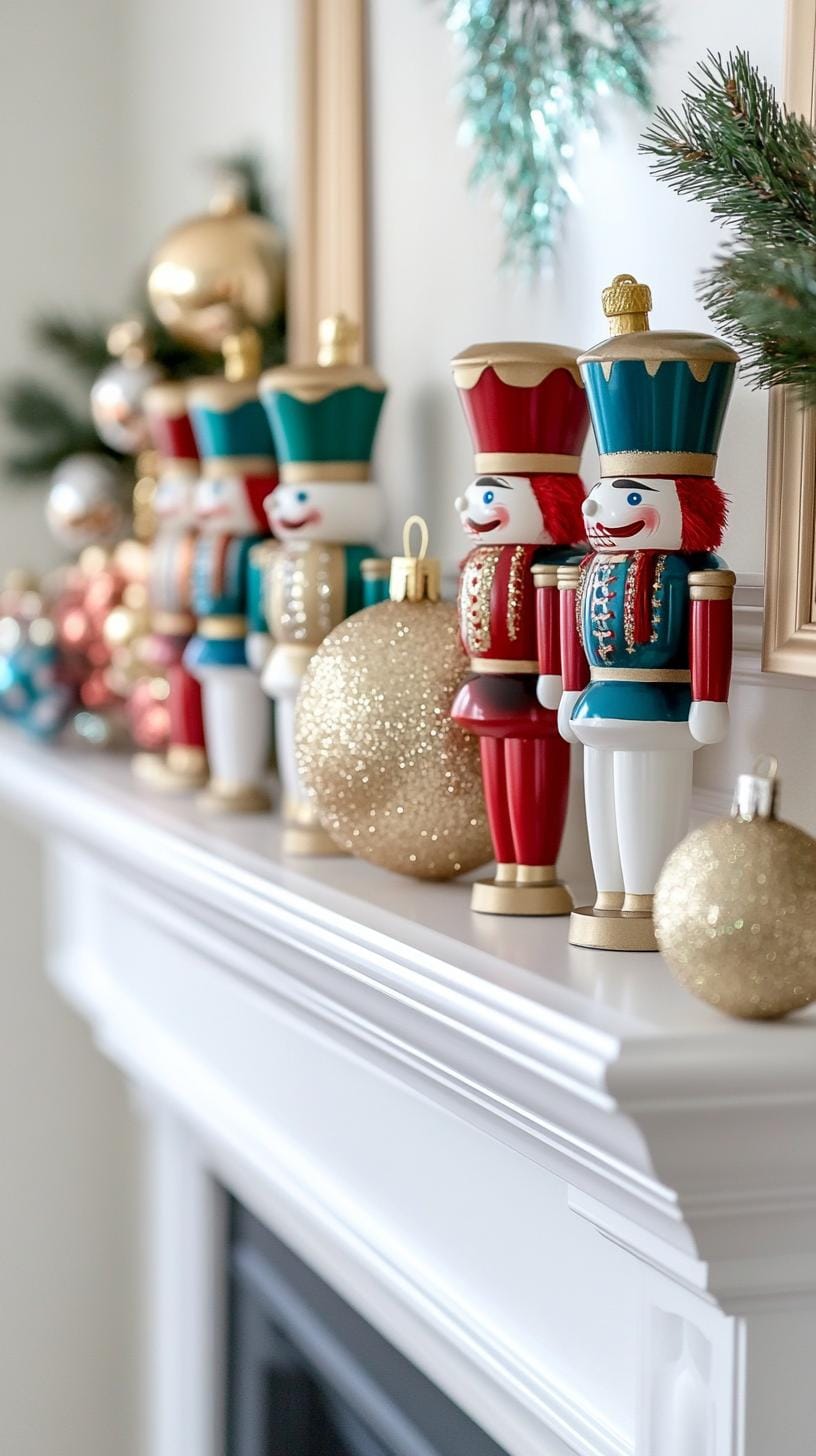 12. Festive Nutcracker Mantle Display-0