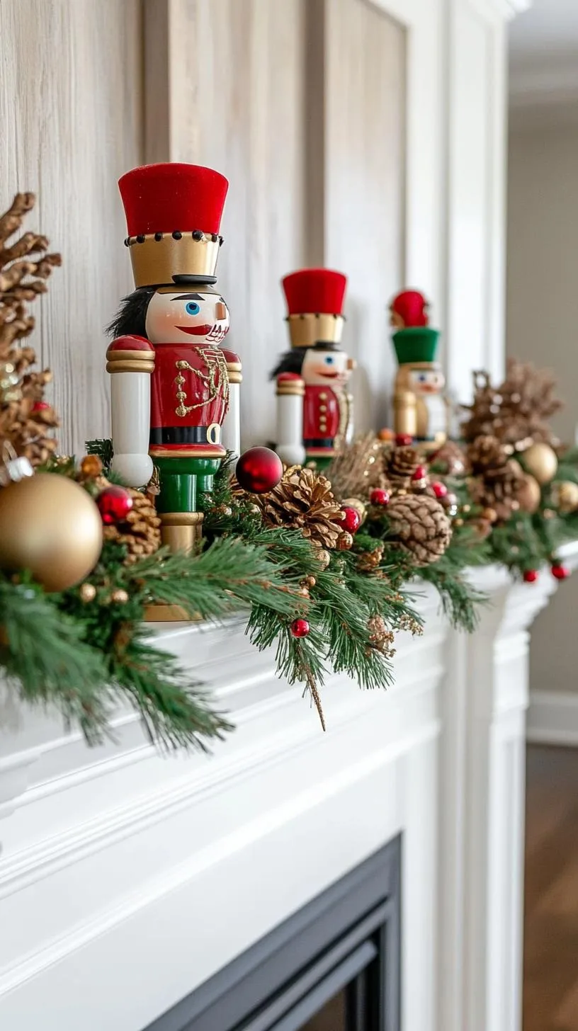 12. Festive Nutcracker Mantle Display-1