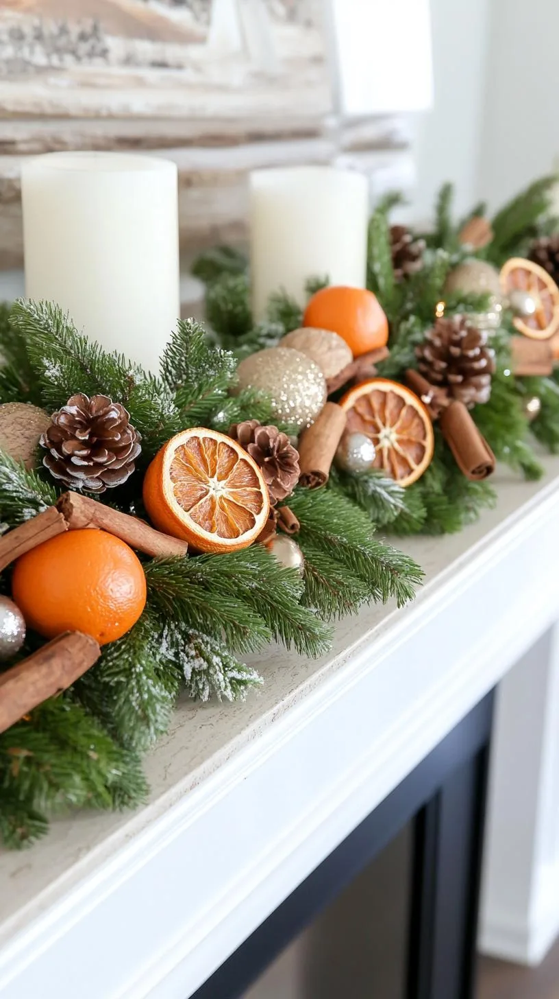 13. Festive Winter Mantle Botanical Display-0