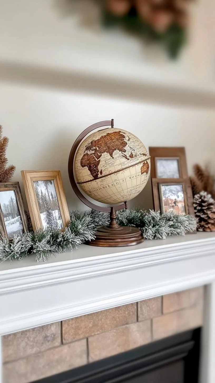 15. Globe & Travel Photo Centerpiece-0