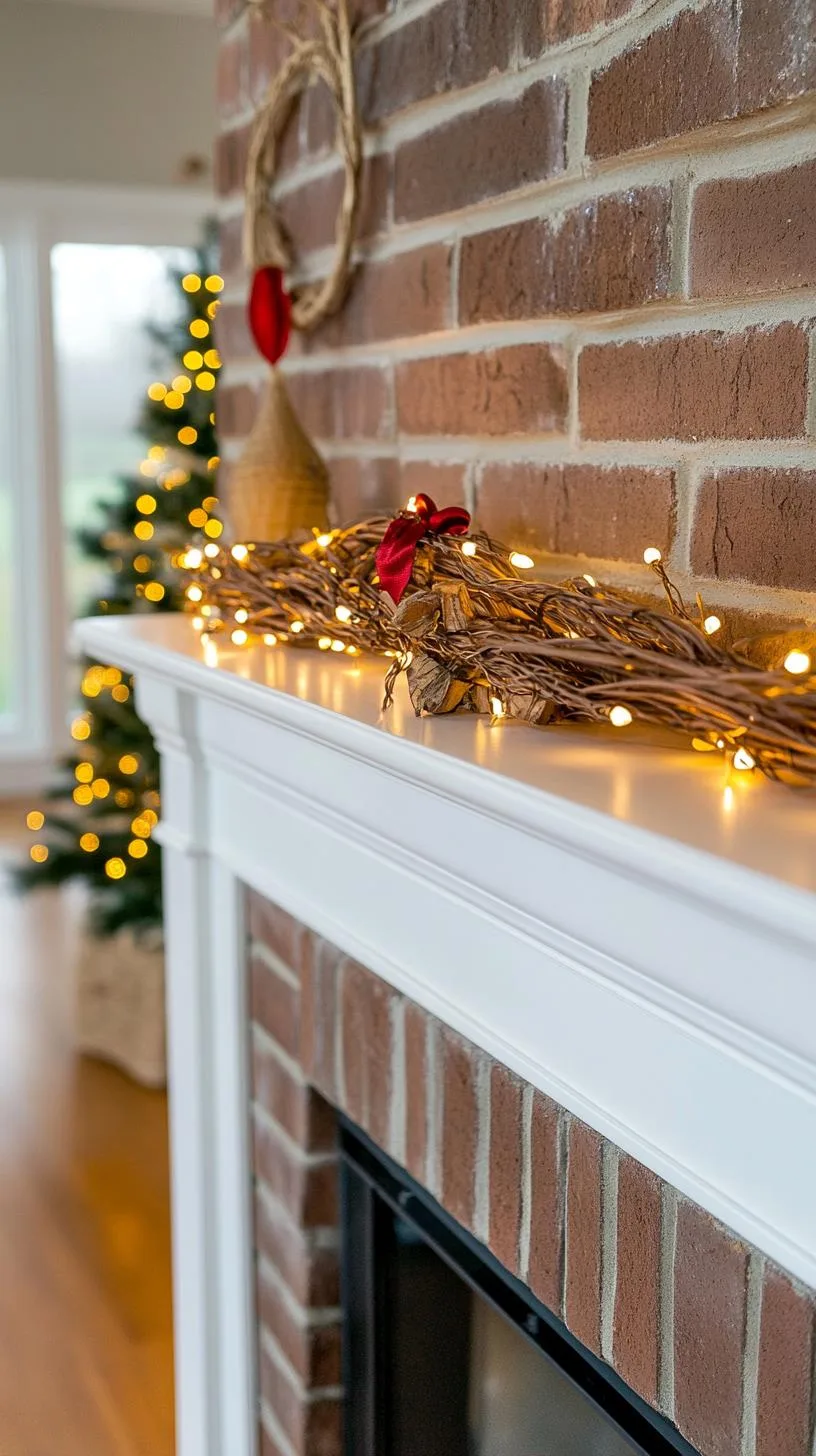 9. Glowing Grapevine Winter Mantle Display-0