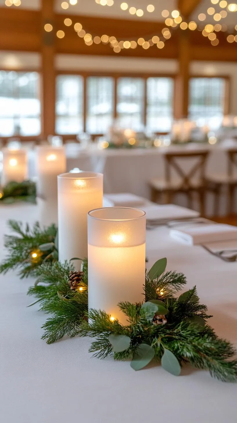 15 Stunning Winter Centerpieces to Transform Your Table 3 1. Icy Lanterns: Create frosted glass lanterns filled with winter greenery and white LED candles for an ambient glow-1