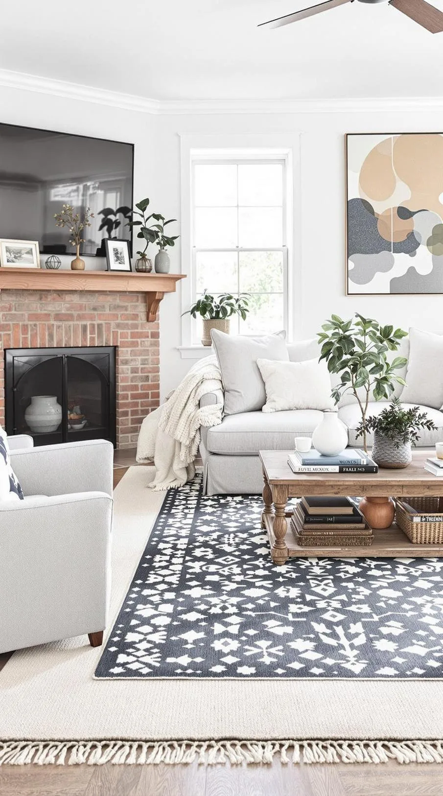 18. Layered Moody Farmhouse Rug Styling-2