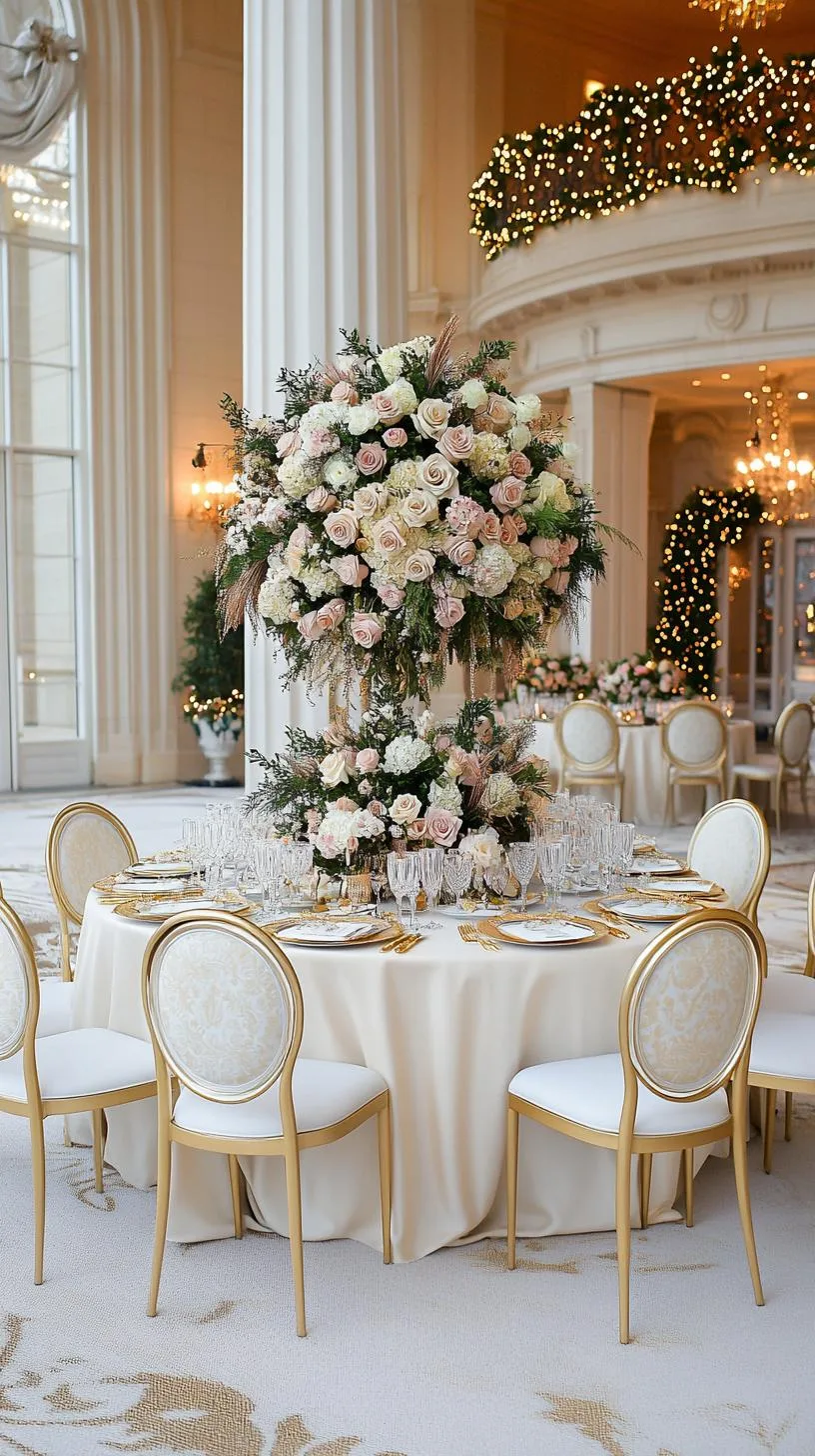 20. Luxurious Gold and Cream Christmas Table with Statement Centerpiece-0
