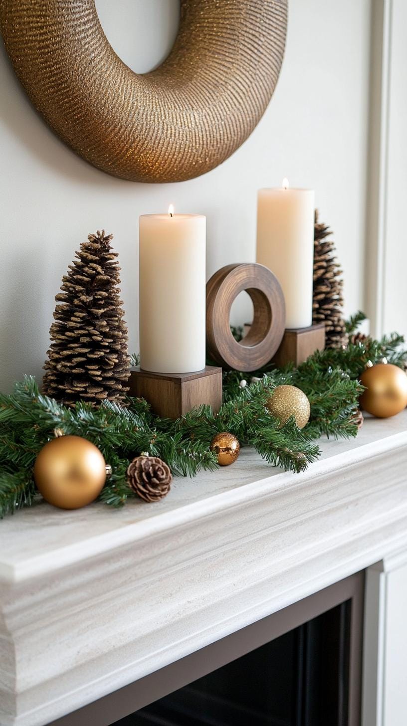 14. Modern Geometric Mantle Decor-1