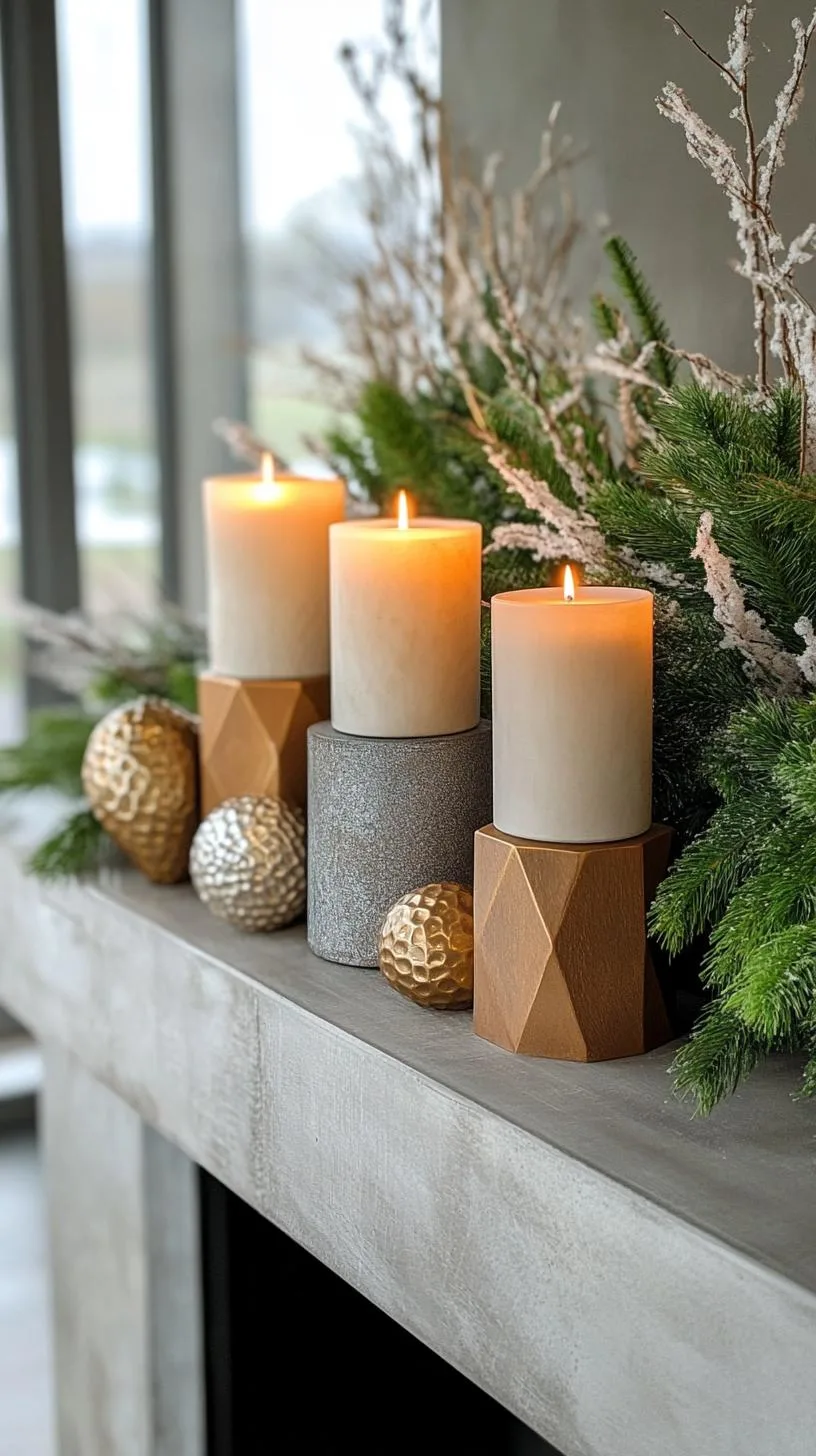 14. Modern Geometric Mantle Decor-2