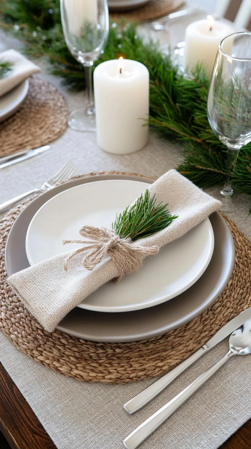 8. Monochromatic Gray and White Scandinavian-Inspired Christmas Table-0