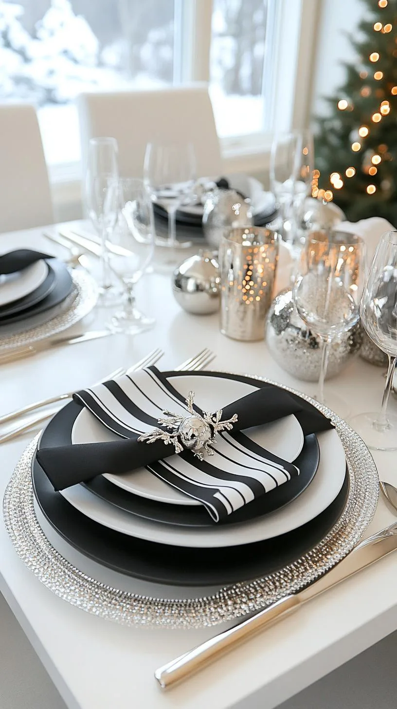 15 Unique Winter Tablescapes to Transform Your Dining Room 15 5. Monochrome Winter Tablescapes-2