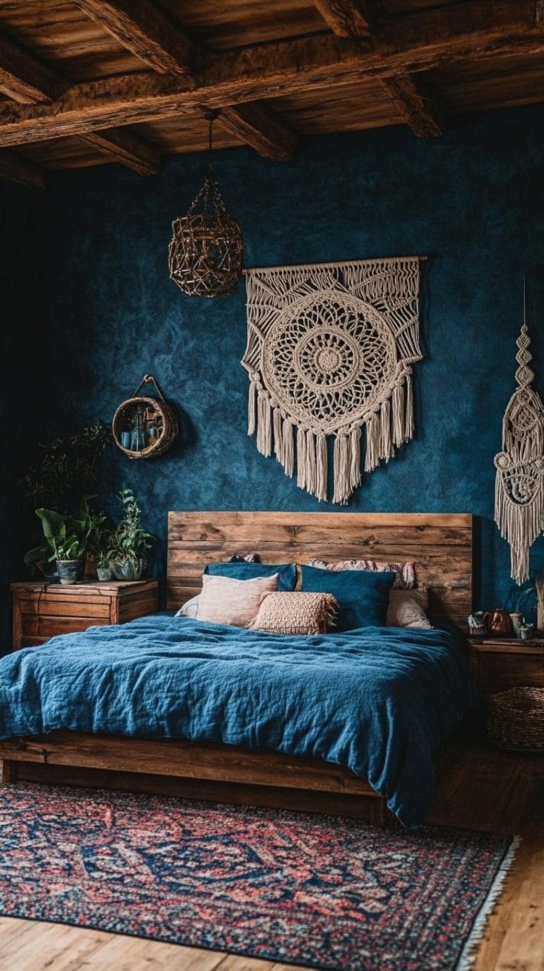 23 Whimsical Moody Boho Bedroom Ideas To Copy - Lovely Harbor