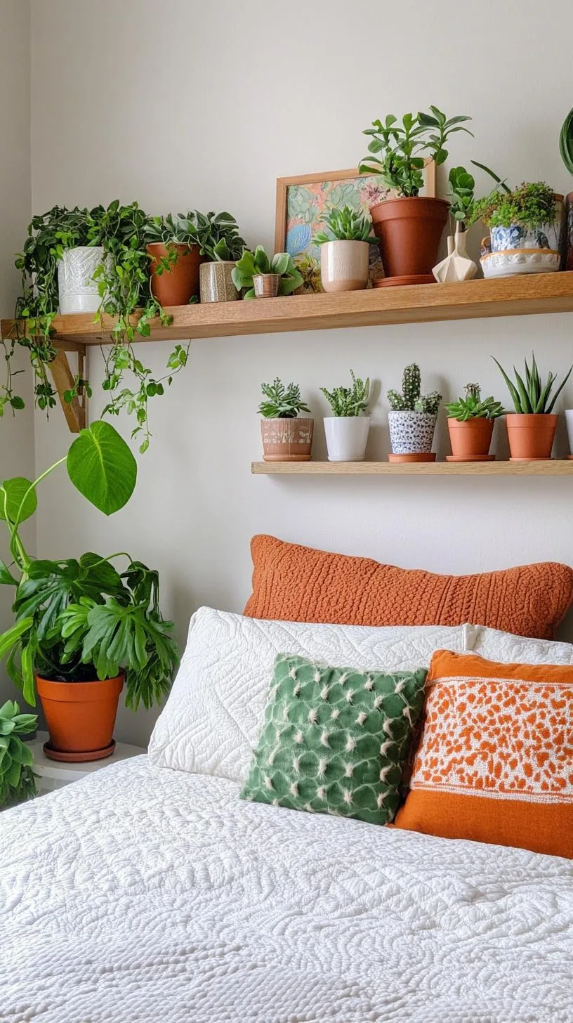 8. Plant-Filled Boho Shelf Styling-0