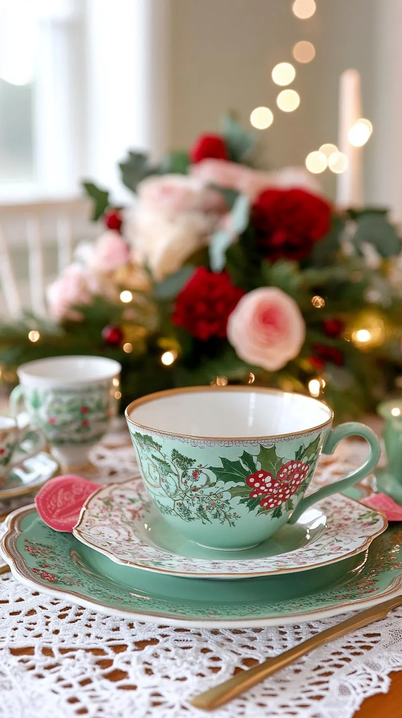 15 Unique Winter Tablescapes to Transform Your Dining Room 17 6. Retro Holiday Table Setting Ideas-1