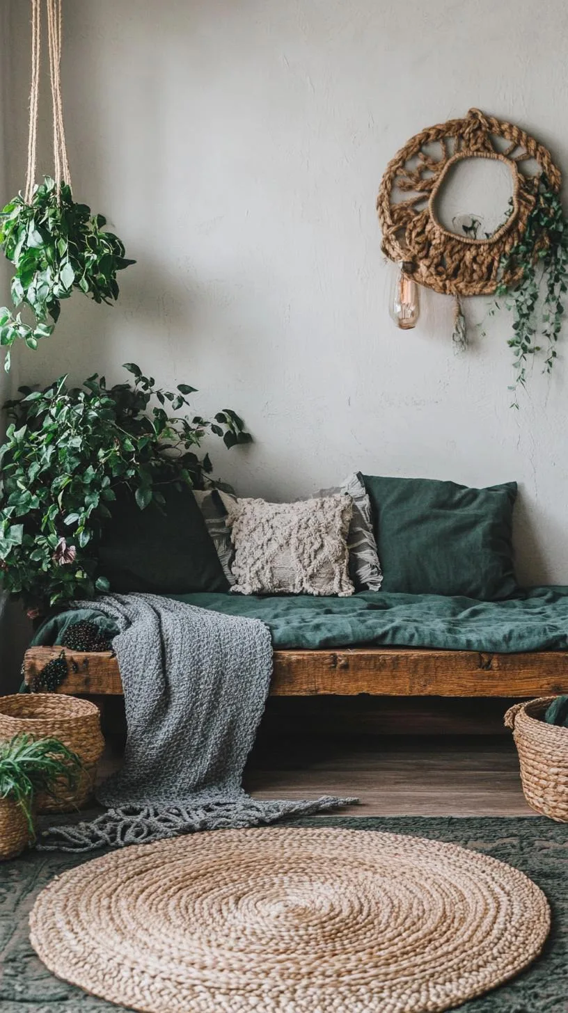 14. Rustic Boho Meditation Corner Ideas-0