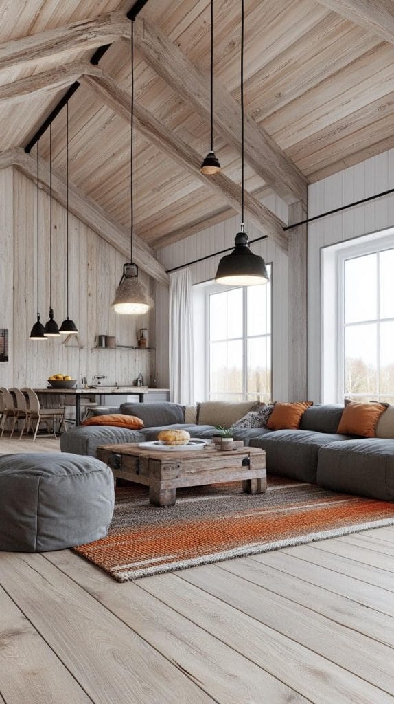19 Cozy Moody Farmhouse Living Room Ideas That Wow - Lovely Harbor