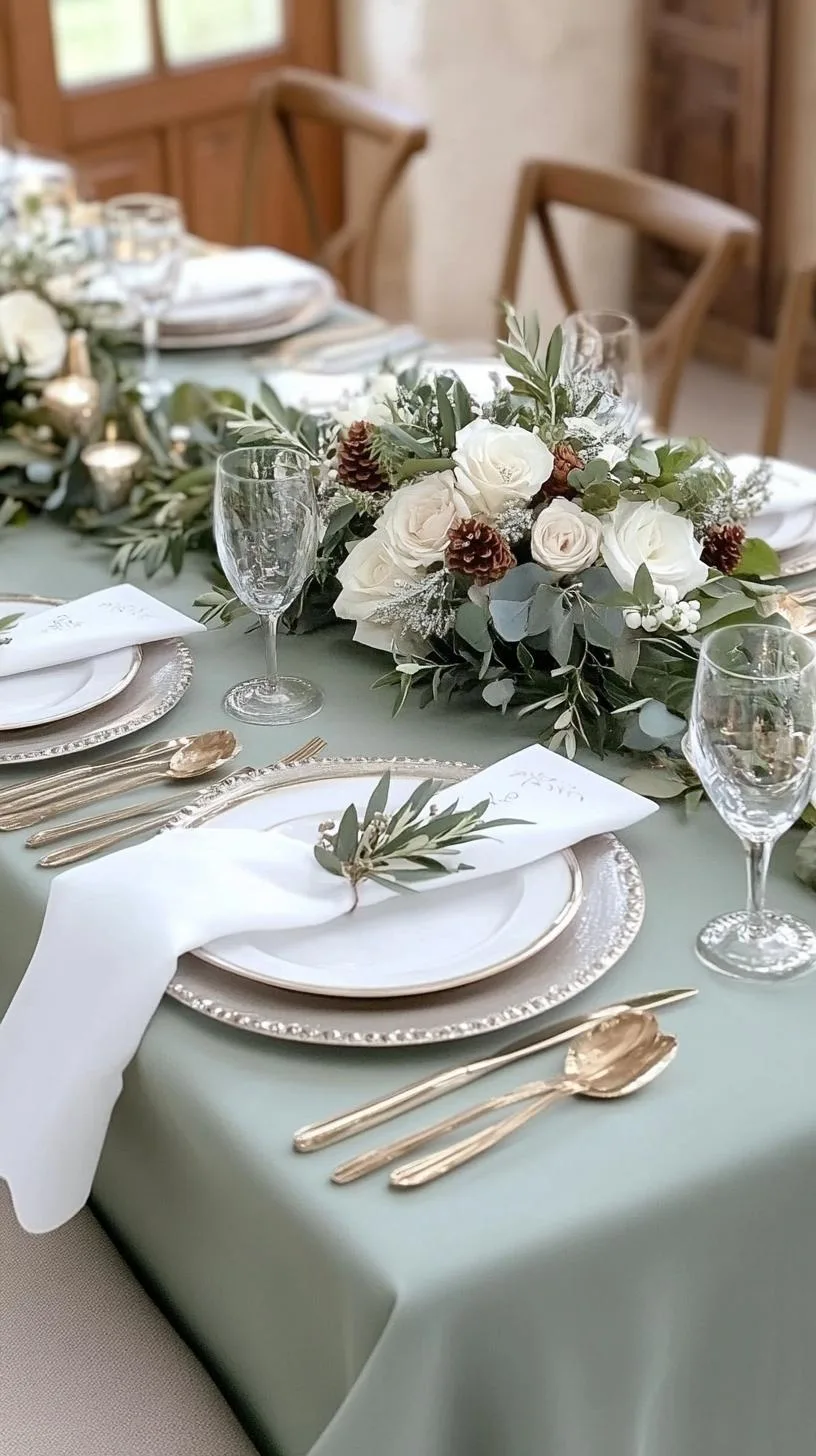 15 Unique Winter Tablescapes to Transform Your Dining Room 30 11. Sage & Silver Winter Tablescapes-2