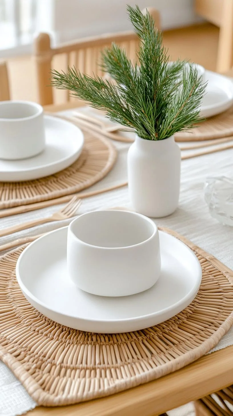 15 Unique Winter Tablescapes to Transform Your Dining Room 27 10. Simple Winter Table Decor-1