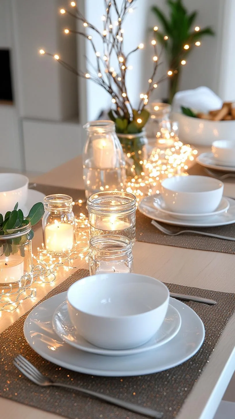 3. Sparkling Fairy Light-Adorned Christmas Table for a Cozy Ambiance-0