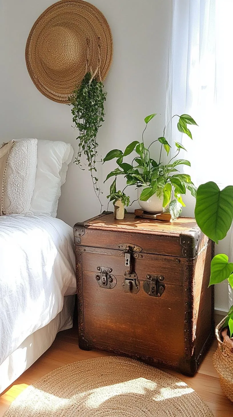 12. Unique Boho Bedroom Trunk Table-0