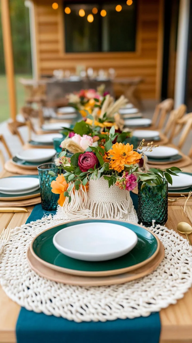 15 Unique Winter Tablescapes to Transform Your Dining Room 21 8. Vibrant Boho Winter Tablescapes-0