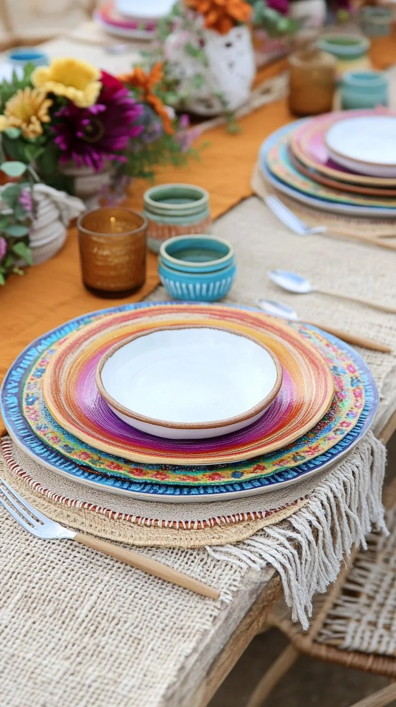 15 Unique Winter Tablescapes to Transform Your Dining Room 23 8. Vibrant Boho Winter Tablescapes-2