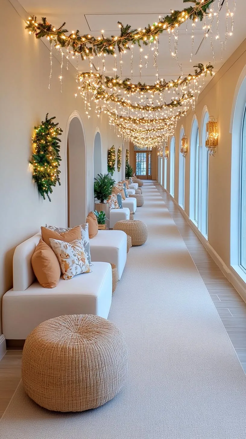 6. Winter wonderland ceiling with dangling crystal-like icicle lights-1