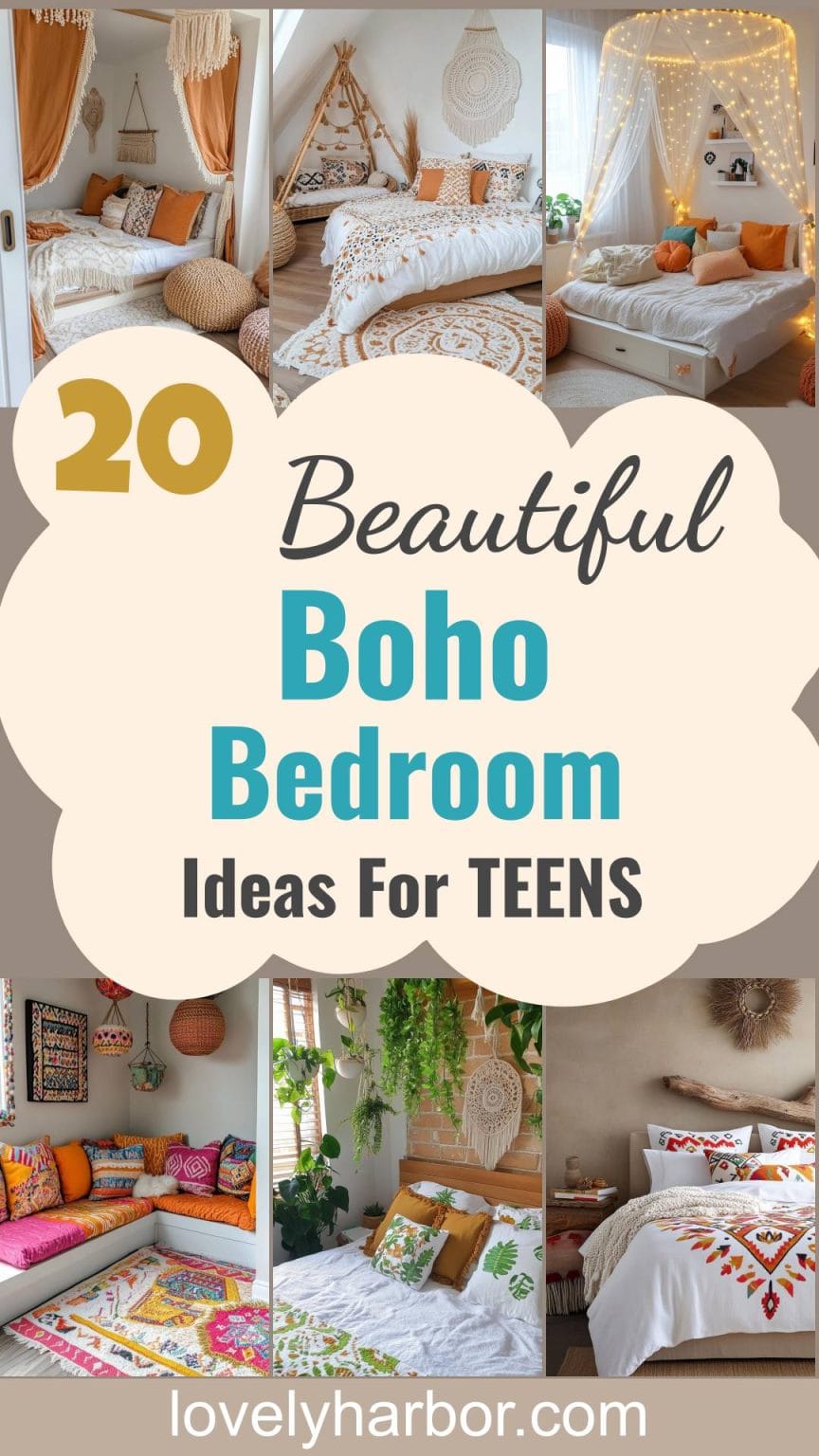 20 Gorgeous Boho Bedroom For Teens: Ideas For 2025 - Lovely Harbor
