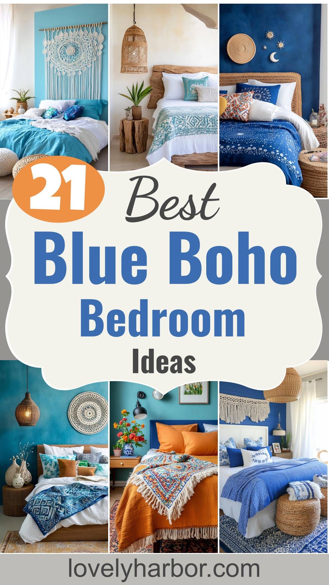 21 Best Blue Boho Bedroom Ideas To Inspire You - Lovely Harbor