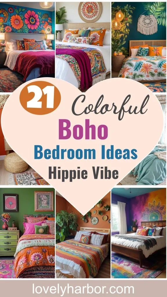 21 Colorful Boho Bedroom Ideas for a Whimsical Hippie Vibe 1 21 Colorful Boho Bedroom Ideas For A Whimsical Hippie Vibe