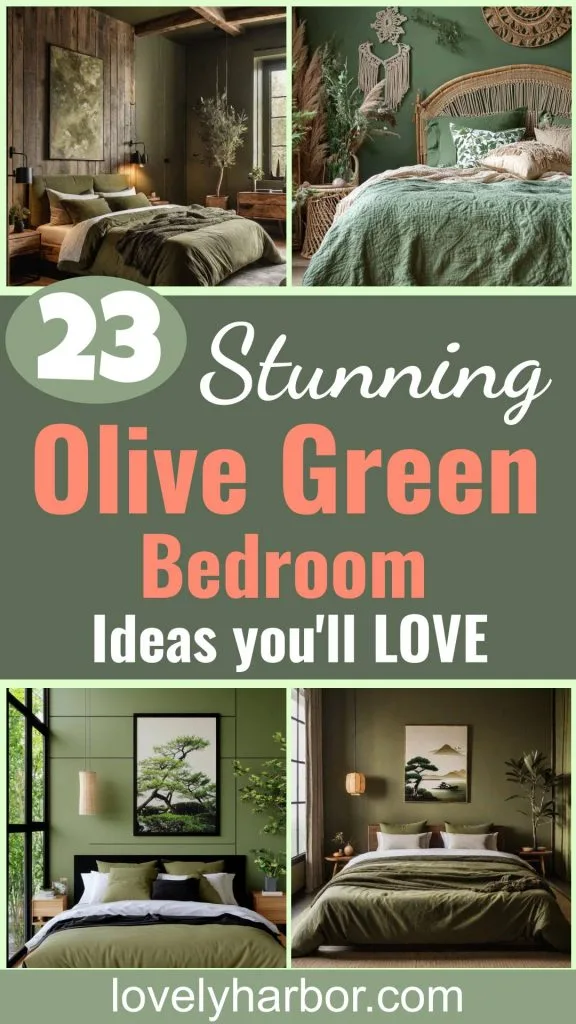 23 Stunning Olive Green Bedroom Ideas You'll Absolutely Love 1 23 Stunning Olive Green Bedroom Ideas You’ll Absolutely Love