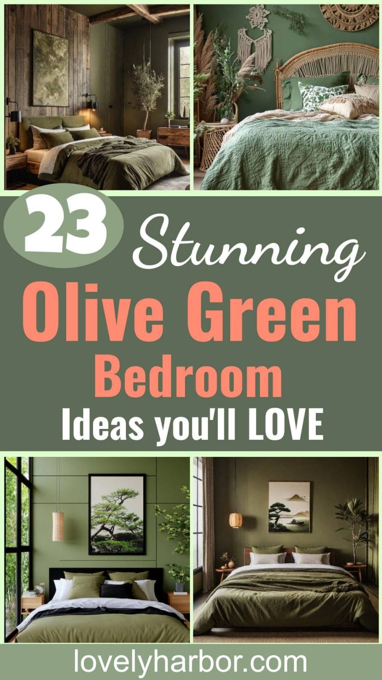 23 Stunning Olive Green Bedroom Ideas You'll Absolutely Love - Lovely ...