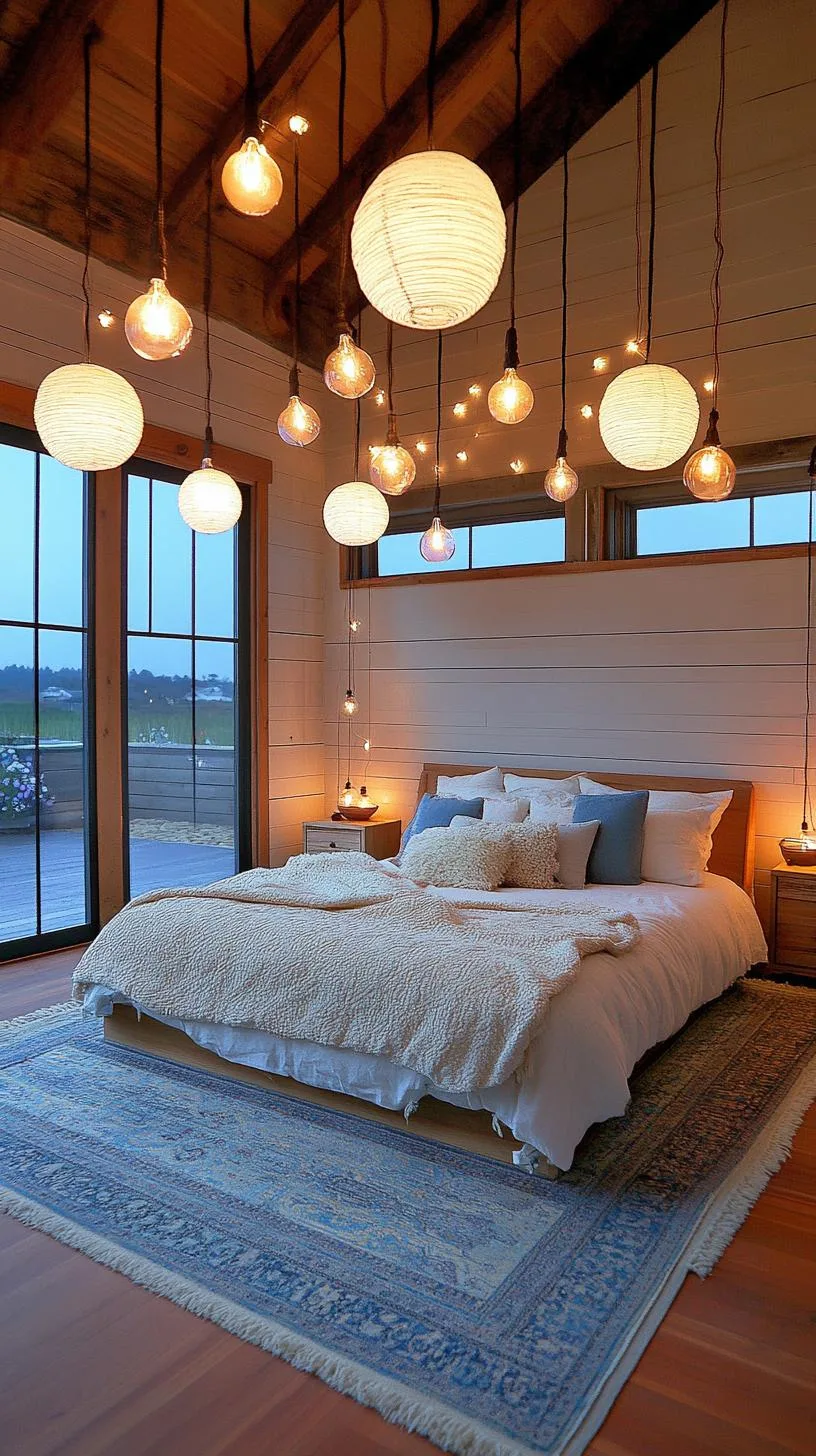 9. Achieve an air of mystery with a warm, ambient glow via pendant lights made from upcycled rustic metals-3