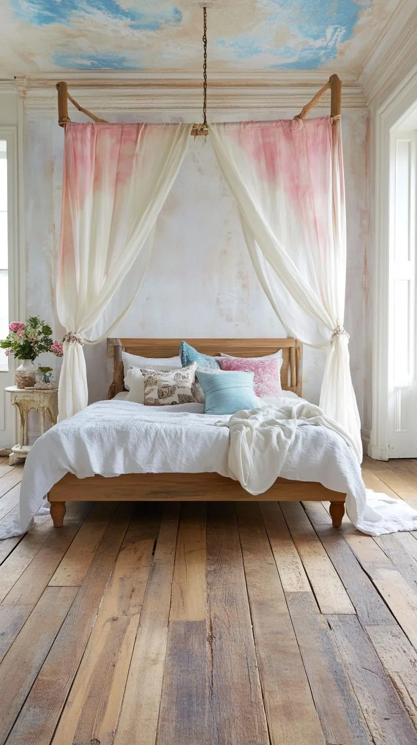 16. Adorn windows with flowing, sheer curtains in a tie-dye scheme reminiscent of monsoon skies-1