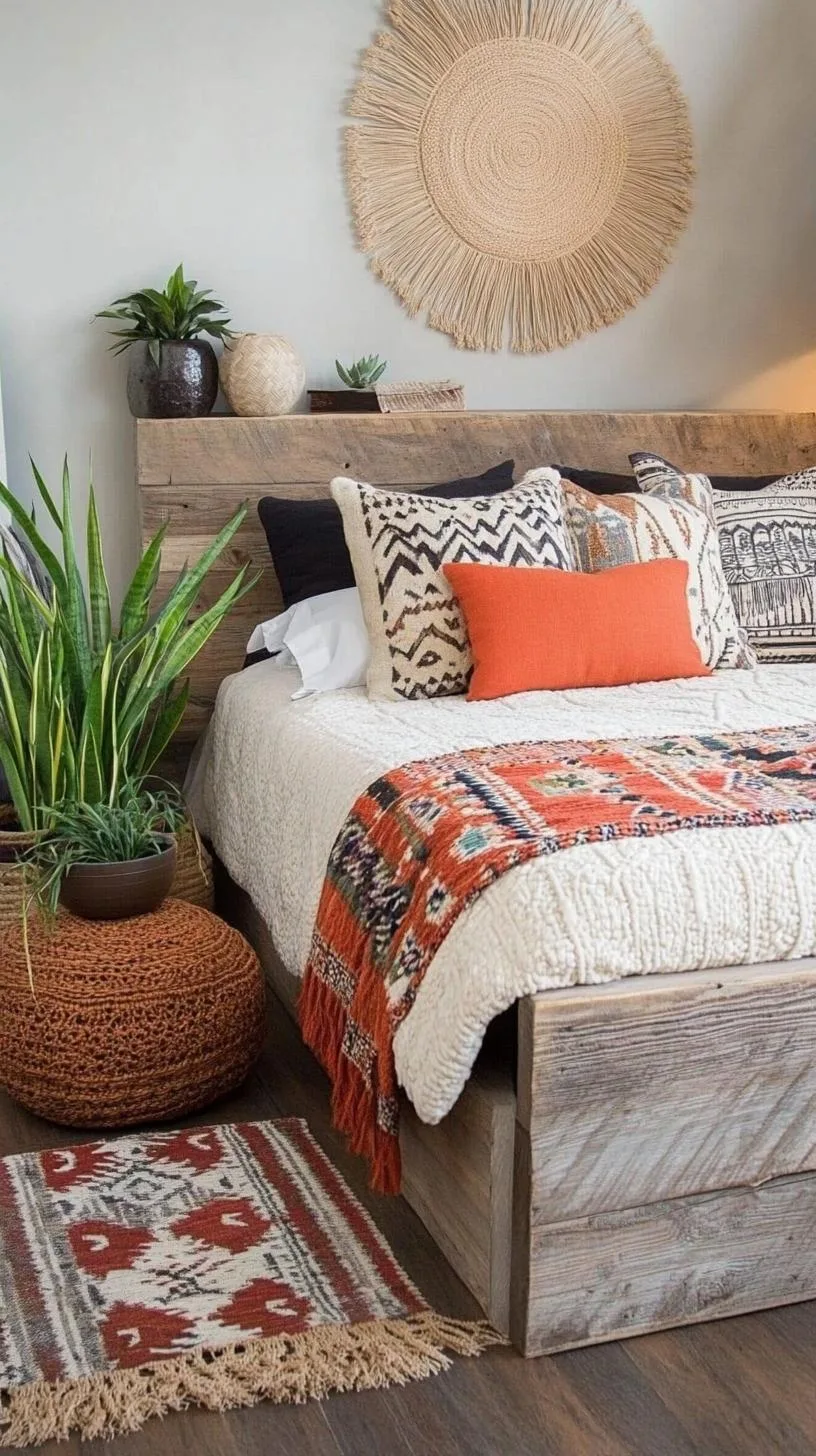 17. Arrange a collection of artisan woven wall hangings to inject warmth and intricacy into the room-1