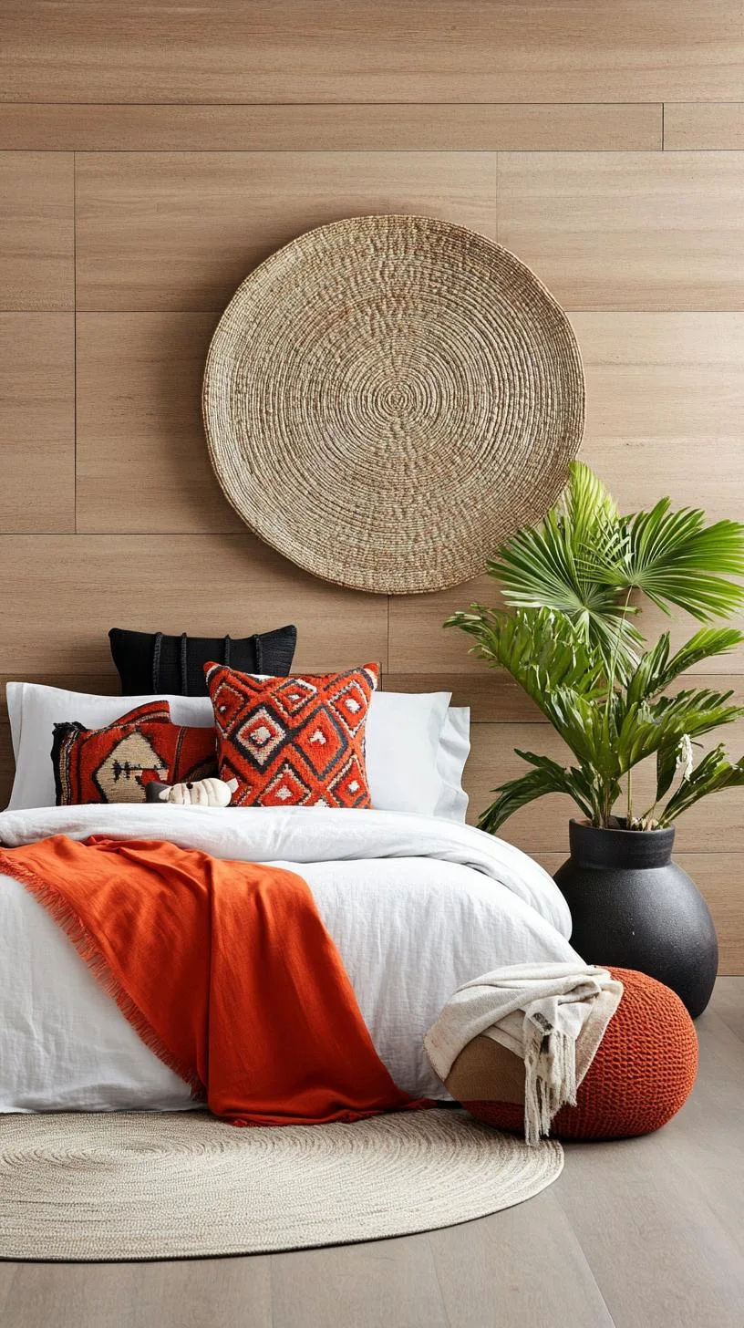 17. Arrange a collection of artisan woven wall hangings to inject warmth and intricacy into the room-2