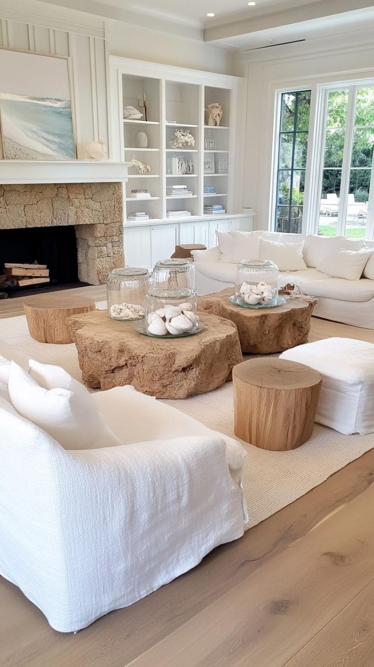 20 Unique Coastal Farmhouse Living Room Ideas That Wow - Lovely Harbor