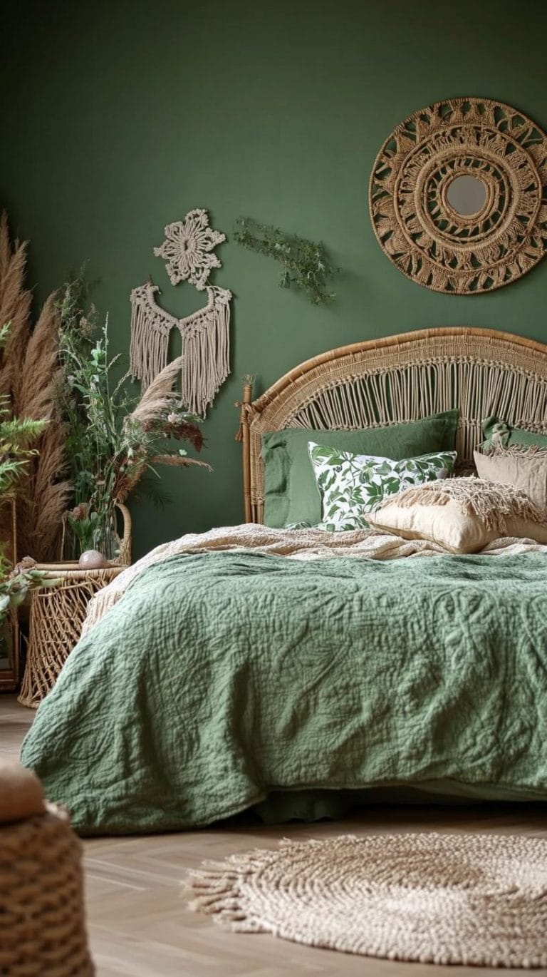 23 Stunning Olive Green Bedroom Ideas You'll Absolutely Love - Lovely ...