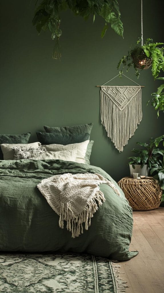 23 Stunning Olive Green Bedroom Ideas You'll Absolutely Love - Lovely ...
