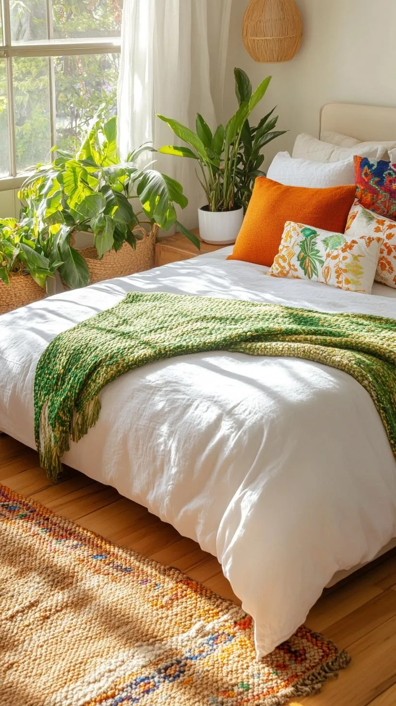 6. Bohemian modern with eclectic patterns, lush plants, and artisanal fabrics-2