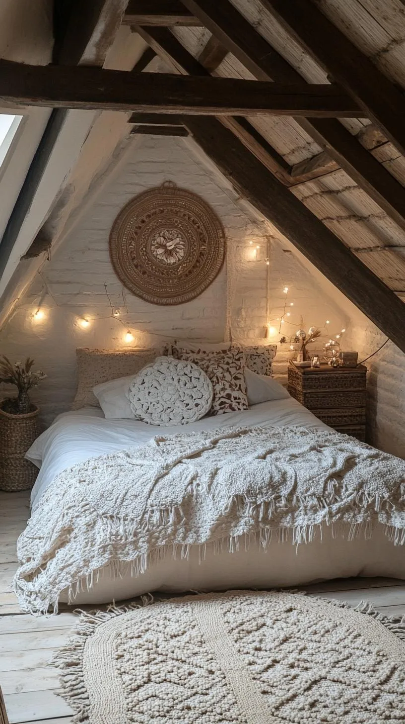13. Boho Light Fixtures: Opt for rattan or wicker pendant lights and fairy string lights for an ethereal glow-1